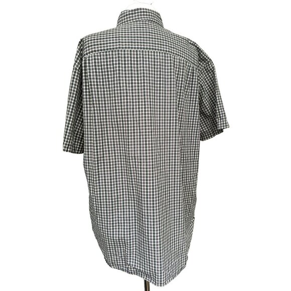 J. Crew Mens Casual Relaxed Fit Cotton Button Down Short Sleeve Plaid Shirt Sz L - Picture 2 of 4